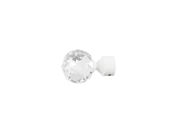 Garniža 19x19mm drážková tyč - 2rady - GUĽA CRYSTAL - čierno biela