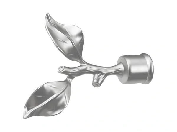 Garniža 25mm - 1rad - LIST ROSE - satin