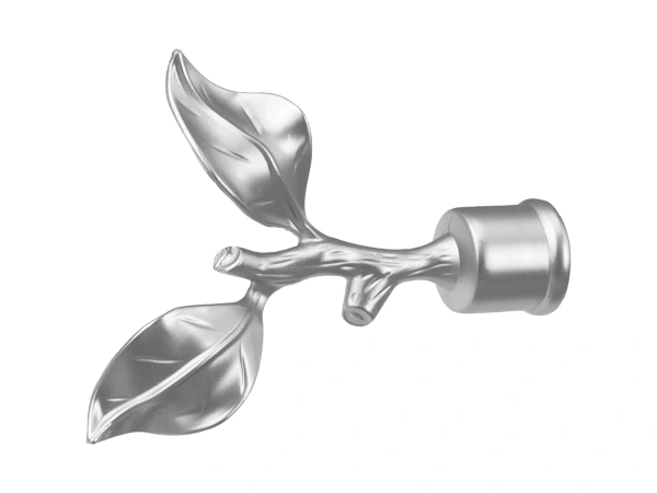 Garniža 25x16mm - 2rady - LIST ROSE - satin