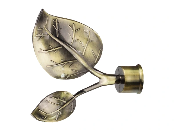 Garniža 25x25mm - 2rady - LIST VEĽKÝ  - antik