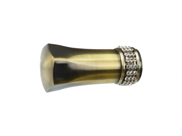 Garniža 25x25mm - 2rady - PLUTON CRYSTAL - antik