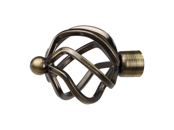 Garniža 19x19mm - 2rady - SPIRAL - antik