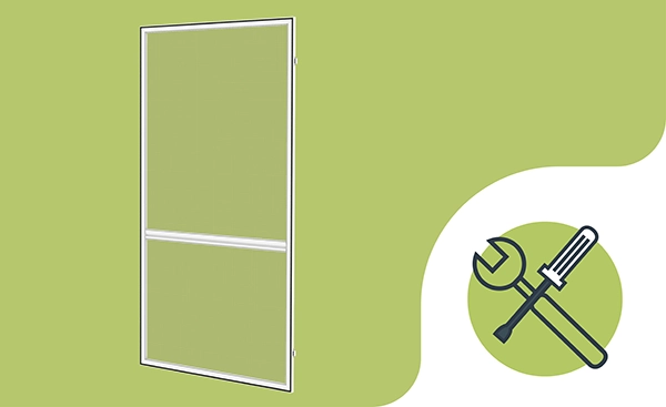 Szúnyogháló ajtóra - PÁNTOS - szerelés