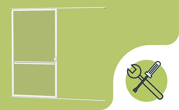 Szúnyogháló ajtóra - TOLÓ - szerelés