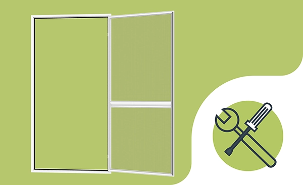 Szúnyogháló ajtóra - PÁNTOS SMART - szerelés