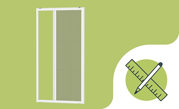 Szúnyogháló ajtóra - PLISZÉ KLIK - méretvétel