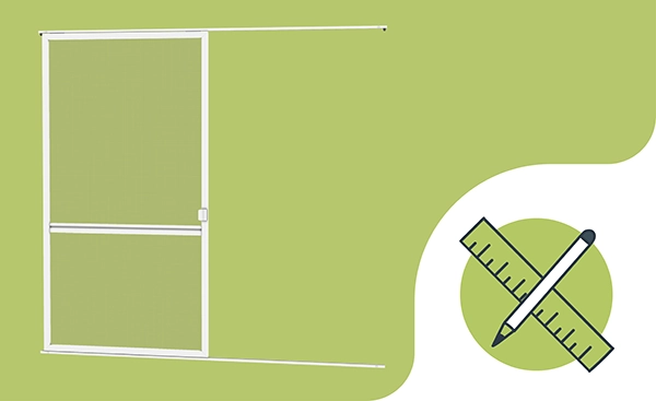 Szúnyogháló ajtóra - TOLÓ - méretvétel