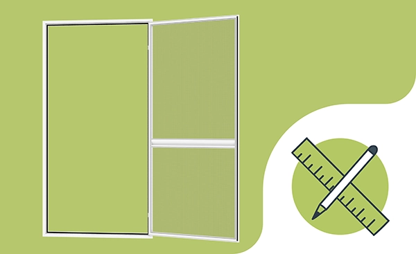 Szúnyogháló ajtóra - PÁNTOS SMART - méretvétel