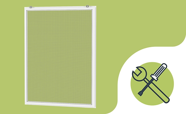 Szúnyogháló ablakra - FIX KLIK - szerelés