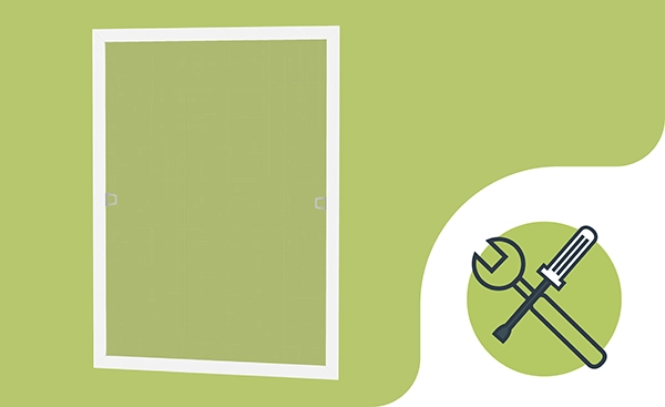 Szúnyogháló ablakra - FIX - szerelés