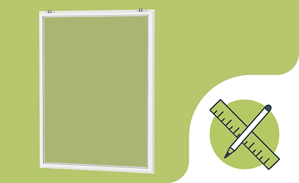 Szúnyogháló ablakra – FIX KLIK – méretvétel