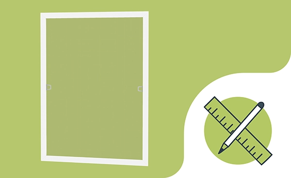 Szúnyogháló ablakra – FIX – méretvétel