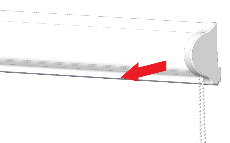 A rolómechanizmus burkolatának eltávolítása