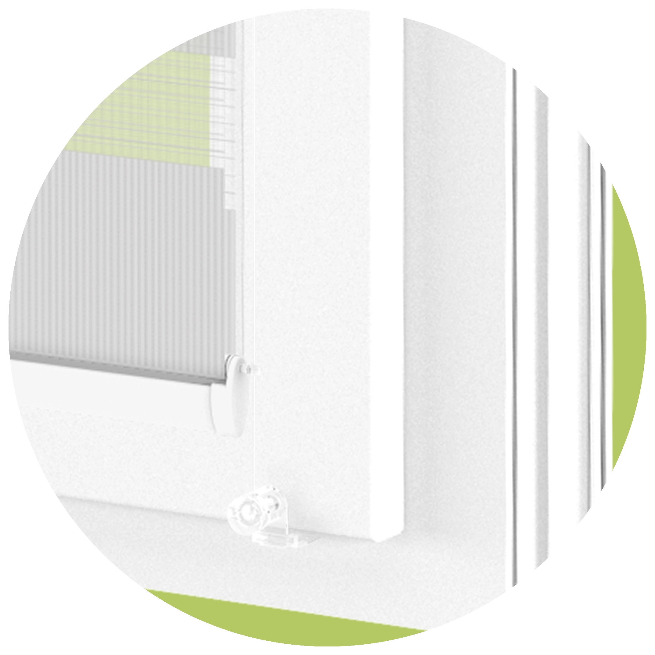 MINI roló rögzítése felül és alul vezető damillal