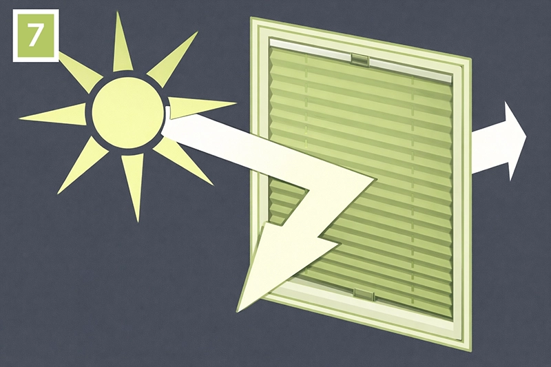 A teljesen megszáradt pliszé roló újra használatra kész, vasalás és mosógépes mosás nélkül